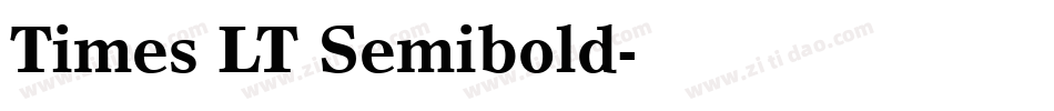 Times LT Semibold字体转换